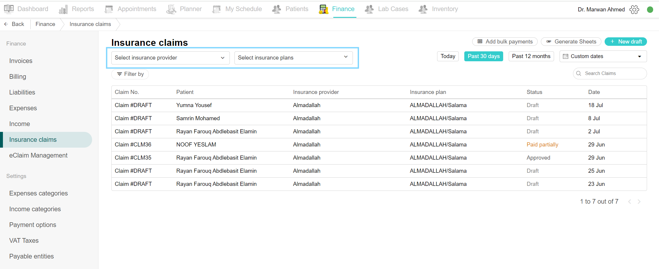 Filter by Insurance providers and plans.png