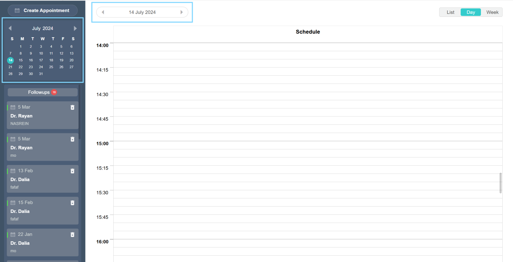 My schedule navigate dates view (medical) .png